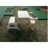 banco mesa de madeira